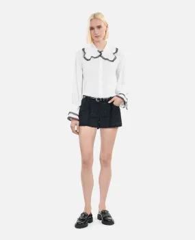 Camisa seda blanca