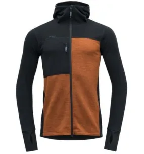 Forro polar Devold HOMBRE NIBBA PRO MERINO JKT HOOD (INK/FLAME)